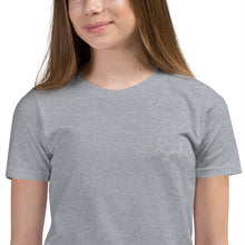 Load image into Gallery viewer, Share Your Smile - Embroidered Youth Short Sleeve T-Shirt
