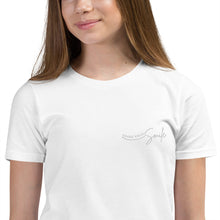 Load image into Gallery viewer, Share Your Smile - Embroidered Youth Short Sleeve T-Shirt
